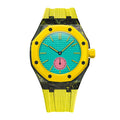 Forged Carbon Fiber Case and Textured FKM Strap For Royal Pop