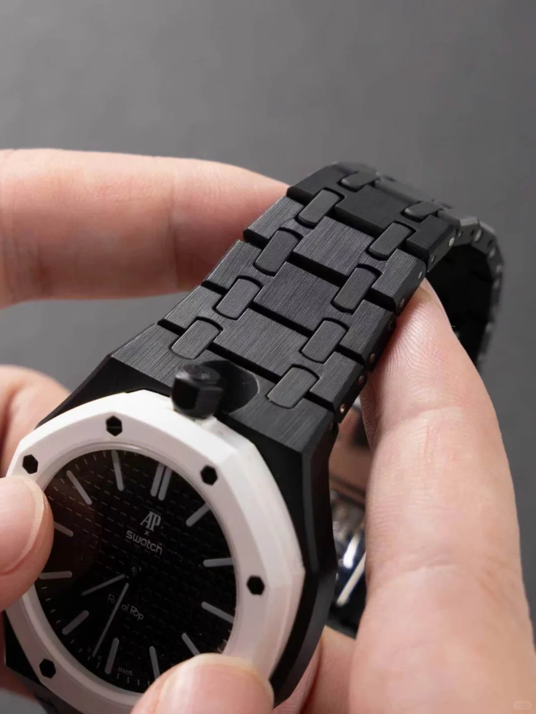 Bioceramic Bracelet For AP x Swatch Royal Pop Ocho Negro
